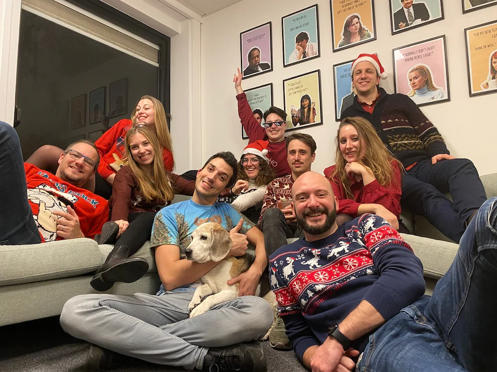 The Coddy team gathered in its Brussels office for the end-of-year party.