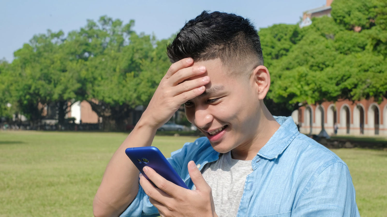 School event player thinking about the solution to the riddle