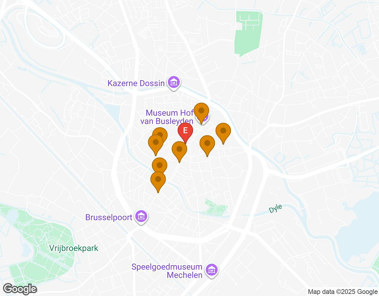 Carte interactive pour L'Affaire Walter MALINES indiquant le point de départ, le point d'arrivée et les points d'intérêt