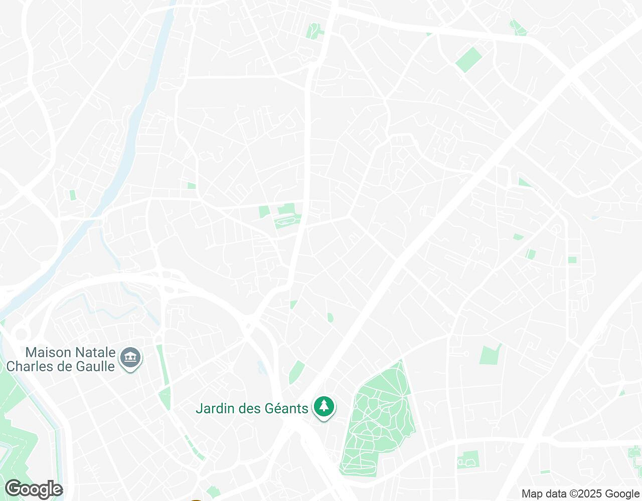 Carte interactive pour L'Alchimiste LILLE indiquant le point de départ, le point d'arrivée et les points d'intérêt