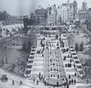 Le jardin du Mont des Arts a été construit en urgence de façon temporaire