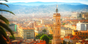 1) Nice or "the radiant Mediterranean city"