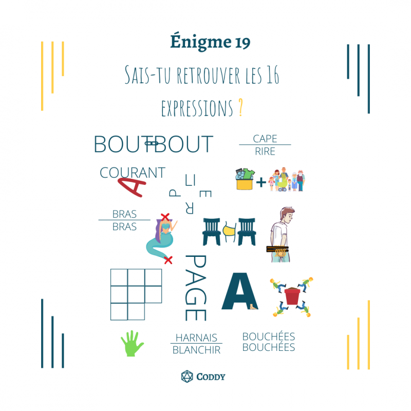 Énigme 19 - Expressions
